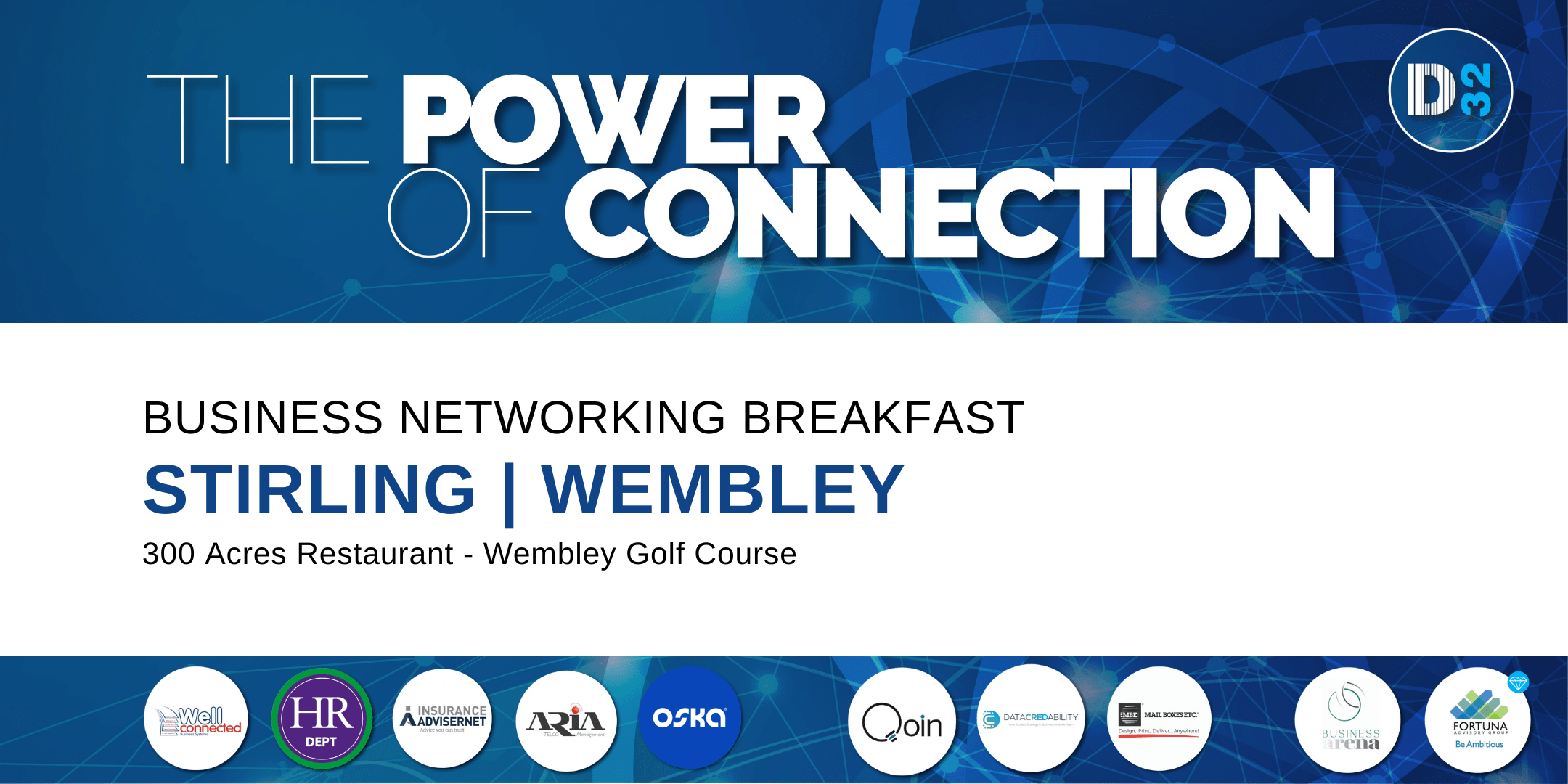 Business networking breakfast banner